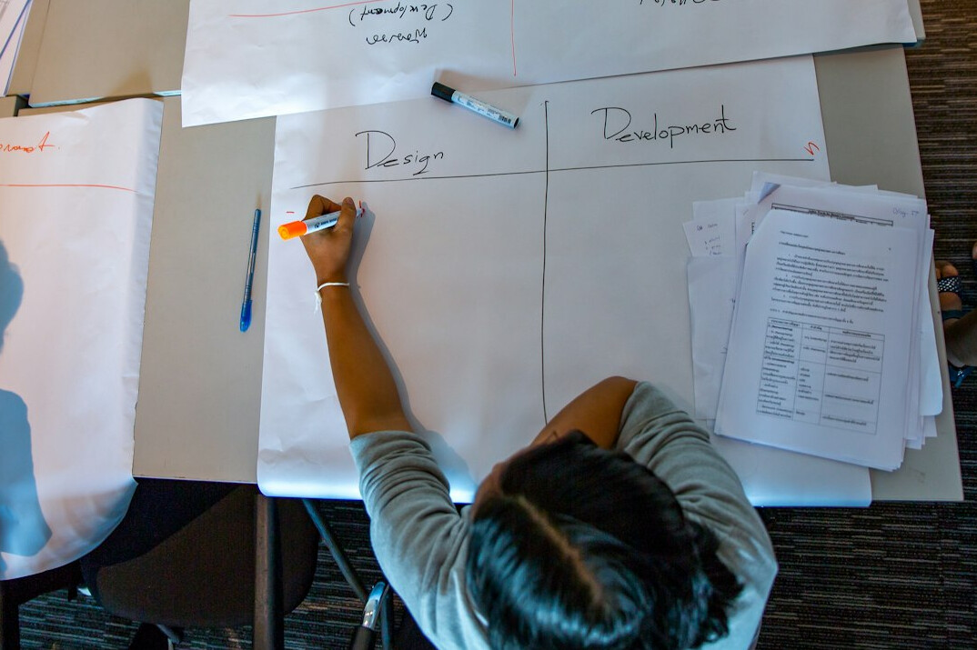 educator preparing lesson plan